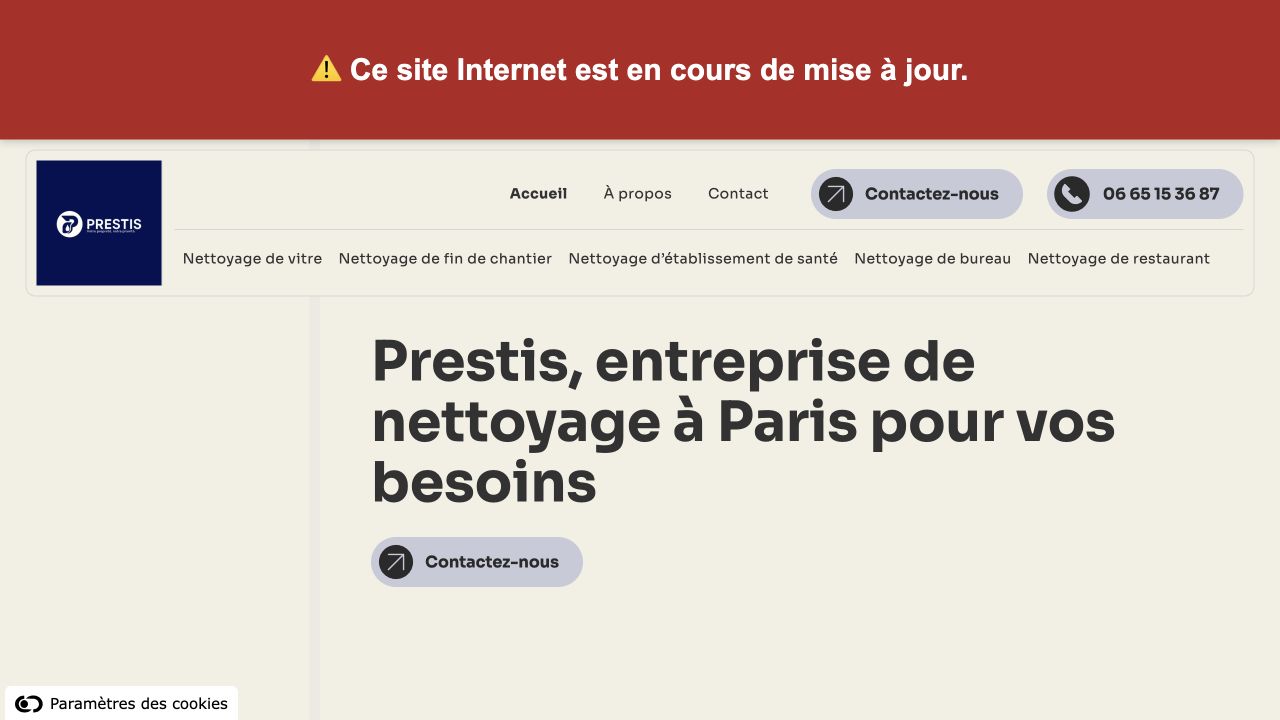 Capture du site de Prestis